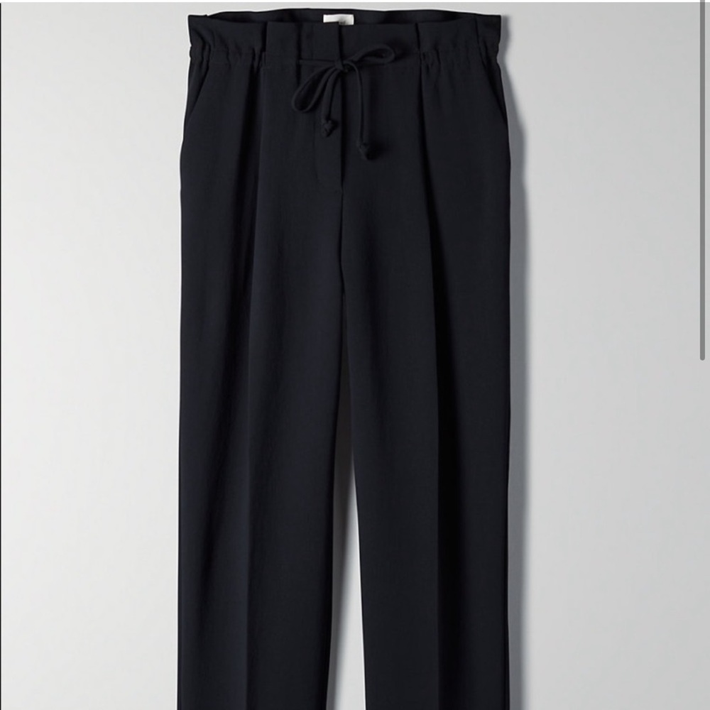 Aritzia Wilfred Black Trousers Pants XS Alto
